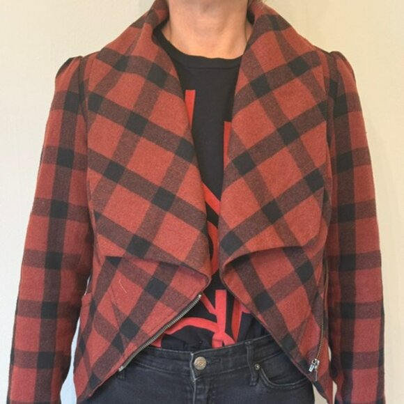 What Goes Around Comes Around for Anthropologie, Structured Plaid Jacket in M - Picture 7 of 16